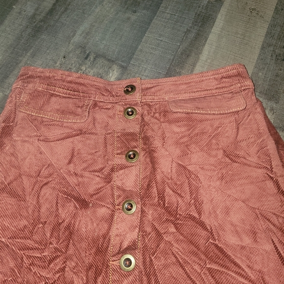 Anthropologie Corduroy Button up skirt size 4 - Picture 6 of 8